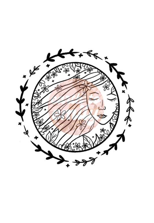 blossoming ✽ FREE digital downloadable colouring page