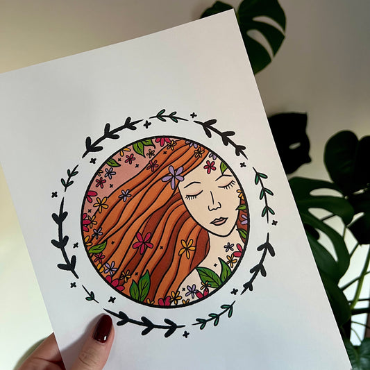 blossoming ✽ FREE digital downloadable colouring page