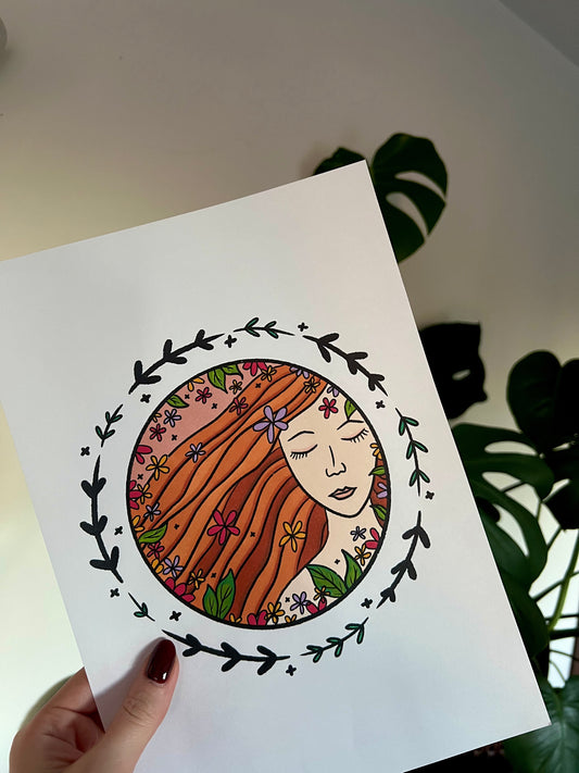 blossoming ✽ FREE digital downloadable colouring page